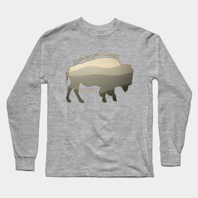 The Buffalo National River 50th Anniversary Design Long Sleeve T-Shirt by Arkansas Shop